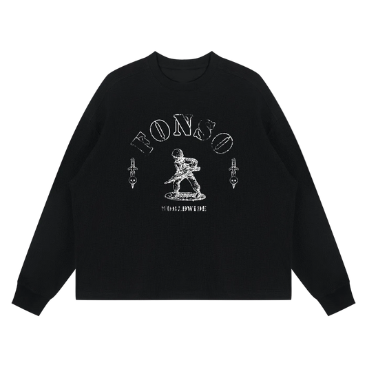 Fonso Basic Waffle Long Sleeve