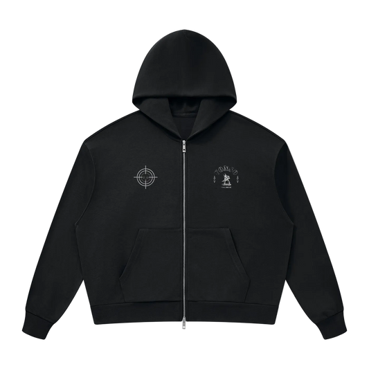 Fonso Drop Shoulder Full Zip Hoodie